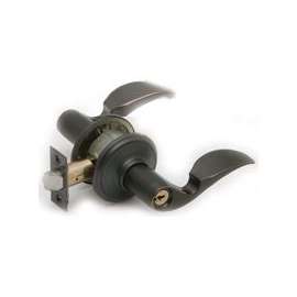 Schlage Avanti F51A AVA 716 Entry Lever Lockset, Keyed Different Key, 2 Grade, Brass, Aged Bronze