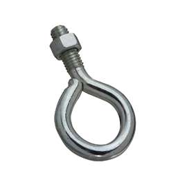National Hardware N221-259 Eye Bolt, 3/8-16 Thread, 1 in L Thread, 1 in ID Dia Eye, Steel, Zinc