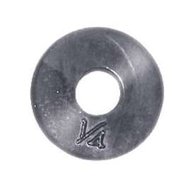 Danco 35064B Durable, Flat Water-Resistant Faucet Washer, 1/4 in, Rubber, Black