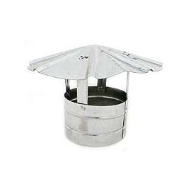Billy Penn 8104 Chimney Hood, 7 in Dia, Galvanized Steel