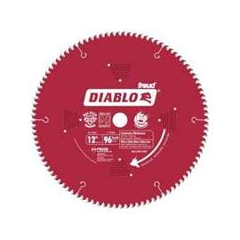 Diablo D1296L Circular Saw Blade, 12 in Dia, Carbide Cutting Edge, 1 in Arbor
