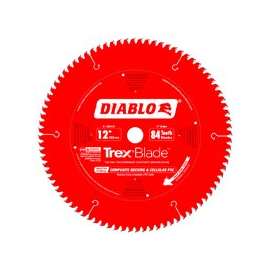 Diablo D1284CD Circular Saw Blade, 12 in Dia, Carbide Cutting Edge, 1 in Arbor