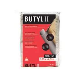 Trimaco BUTYL II 85323 Drop Cloth, 15 ft L, 12 ft W, Canvas, Beige/Cream