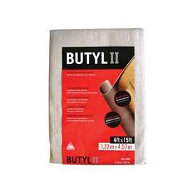 Trimaco BUTYL II 85328 Drop Cloth, 15 ft L, 4 ft W, Canvas, Beige/Cream