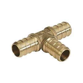SharkBite UC362LFA Hose Tee, 1/2 x 1/2 in Run, 1/2 in Branch, PEX x PEX Run Connection, PEX Branch Connection
