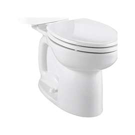 American Standard Cadet 3 Series 3717A001.020 Toilet Bowl, Elongated, 4.8 to 1.28 gpf, Vitreous China, White