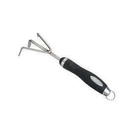 Landscapers Select Cultivator, Mirror Polished Stainless Steel, Ergonomic Soft Tpr Grip Handle