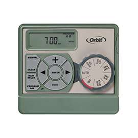 Orbit 57596 Easy Dial Indoor Sprinkler Timer, 6-Zone, LCD Display