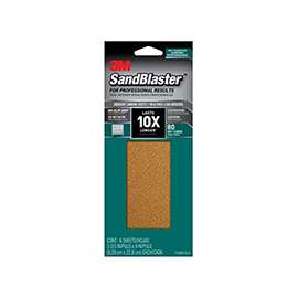 3M SandBlaster 11080-G-6 Sandpaper, 80-Grit, Coarse, Aluminum Oxide