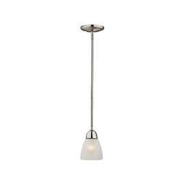 Boston Harbor Dimmable Mini Pendant Light, (1) 60/13 W, Medium Lamp, 45-3/4 In H X 4-7/8 In W, Brushed Nickel