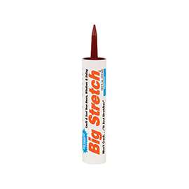 Big Stretch 10012 Acrylic Caulk, Redwood, 10.5 oz Cartridge