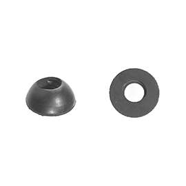 Danco 36669B V-Molded Cone Faucet Washer, 13/32 in, Slip Joint, Rubber, Orange