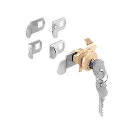 Defender Security S 4634 Mailbox Lock, Steel, Brass