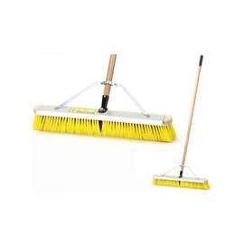 Simple Spaces Push Broom With Brace Craper, 24 In, Polypropylene