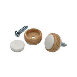 Shepherd Hardware 3694 Furniture Glide, Woodgrain, Plastic