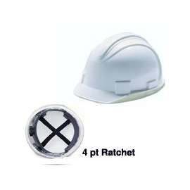 JACKSON SAFETY 3013362 Hard Hat, 11 x 9-1/2 x 8-1/2 in, 4-Point Suspension, HDPE Shell, White