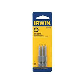 IRWIN 3524993C Power Bit Set, Steel, 3-Piece