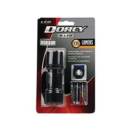 Dorcy 41-4242 Flashlight, LED Lamp, AAA Battery, Blue/Red/Teal/Yellow