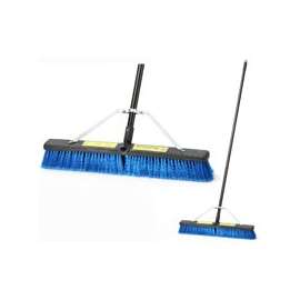 Simple Spaces Medium Push Broom With Brace, 24 In, Polypropylene