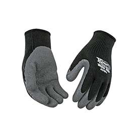 Warm Grip 1790-L Protective Gloves, L, Knit Wrist Cuff, Wing Thumb, 11 in L, Black, Acrylic