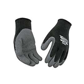 Warm Grip 1790-XL Protective Gloves, XL, Knit Wrist Cuff, Wing Thumb, 11 in L, Black, Acrylic