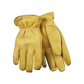 Heatkeep 90HK-M Driver Gloves, M, Deerskin Lining, Deerskin Leather, Yellow