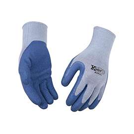Kinco 1791-XL Protective Gloves, XL, Cotton/Polyester, Blue/Gray