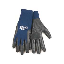 Kinco 1890-L High-Dexterity Work Gloves, L, Nylon, Gray/Navy Blue