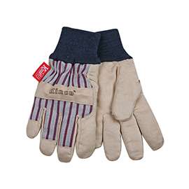 Kinco 1927KW-Y Protective Gloves with Kint Wirst, Knit Wrist Cuff, Tan
