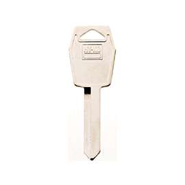 HY-KO 11010H55 Key Blank, Brass, Nickel, For Ford, Lincoln, Mercury Vehicles