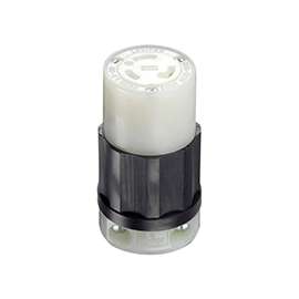 Leviton 021-02313-0PB Locking Connector, 125 V, 20 A, Nylon