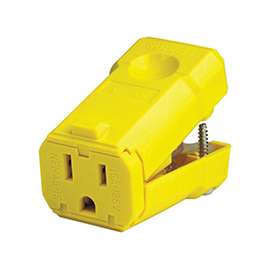 Leviton 021-05259-0PB Cord Connector, 125 V, 15 A, Nylon