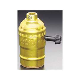 Leviton 7090-PG 2-Circuit, 3-Way Lamp Holder, 250 V, 250 W, Phenolic