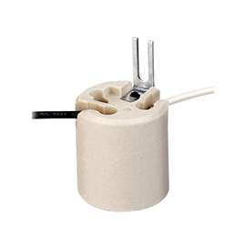 Leviton 8052-1 1-Circuit, Keyless Lamp Holder, 250 V, 660 W, Porcelain