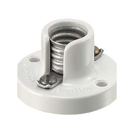 Leviton 10028 Keyless Lamp Holder, 125 V, 75 W, Phenolic