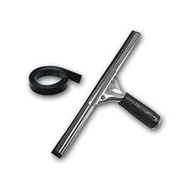 Unger 961010 Squeegee with Rubber, Comfort-Grip Handle