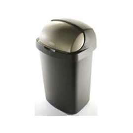 Rubbermaid 4A15 Series FG4A1500LTBRZ Waste Basket, 52 qt Capacity, Plastic, Light Bronze