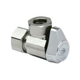 BrassCraft G23341X CD Stop Valve, 1/2 x 7/16 in Compression x Compression, Brass, Chrome
