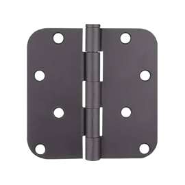 ProSource Door Hinge, 4 In L X 4 In W Door Leaf, 8 Holes, 2.2 Mm Thick Leaf, Steel, Oil Rubbed Bronze