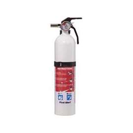 FIRST ALERT REC5 Rechargeable Fire Extinguisher, Sodium Bicarbonate Extinguish Agent, 2 lb Capacity, 5-B:C Fire Class