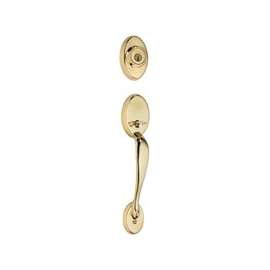 Kwikset 800CELIPL03RCAL/R Handleset, 1 Grade, Brass