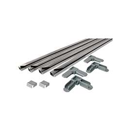 Make-2-Fit PL7802 Screen Frame Kit, Aluminum, Mill, 10-Piece, For 60 x 60 in Screen Frame