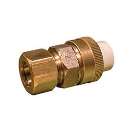 GENOVA 53034Z/TUC-0500 Transition Union, 1/2 in Slip Joint x Compression