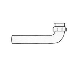 Plumb Pak PP66-9B Drain Tube, 1-1/2 in Slip Joint, Black