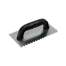 Marshalltown QLT Series 238 Trowel, 9 in L, 4 in W, Flat V and U Notch