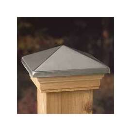 Maine Ornamental 72379 Post Cap, 5-1/2 x 5-1/2 in Post/Joist, Pyramid Top, 6 in L, 6 in W