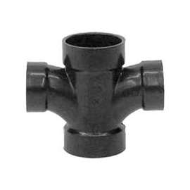 GENOVA 800 Series 83540 Sanitary Tee, 4 in Hub Run Connection, 4 in Hub Branch Connection