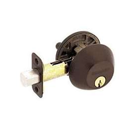 Schlage B60716 Deadbolt, 1-Cylinder, Aged Bronze