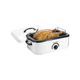 Hamilton Beach 32191 Electric Roaster Oven, 120 V, 1440 W, 18 qt Capacity, Stainless Steel