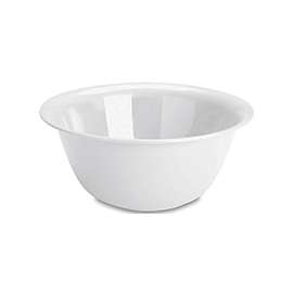 Sterilite 0711 Mixing Bowl, 6 qt Capacity, Plastic, White